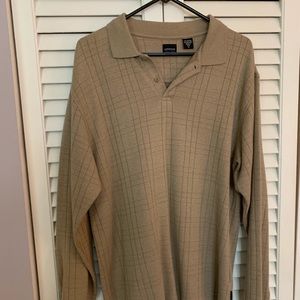 Men’s long sleeved polo shirt